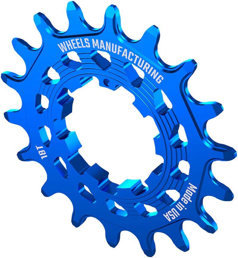 Wheels Manufacturing SOLO HG Cog - 18t Fits SOLO-HG Kits Blue