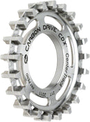 Gates Carbon Drive CDX CenterTrack Thread-On Fixie Rear Sprocket - 21t Compatible ISO Fixed Cog Threading Silver