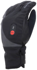 SealSkinz Upwell Waterproof Heated Gloves - Black Full Finger Small
