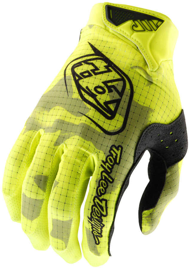 Troy Lee Designs Air Glove – Blotted Flo Yellow Small