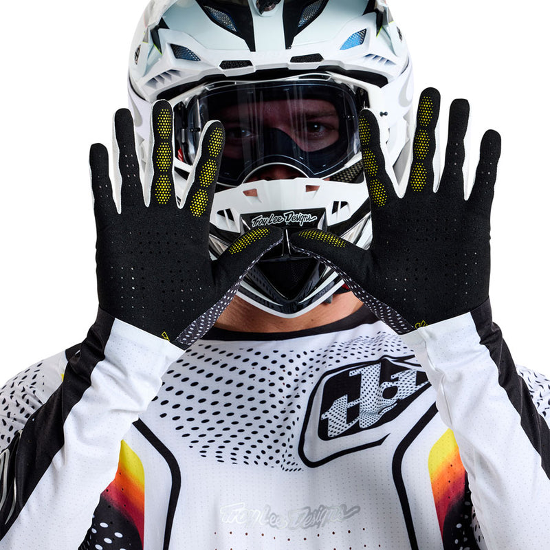 Troy Lee Designs Air Glove – Optic White / Black Small