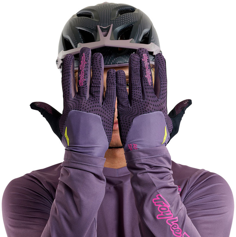 Troy Lee Designs Ace 2.0 Gloves – Radioscape Deep Purple Small