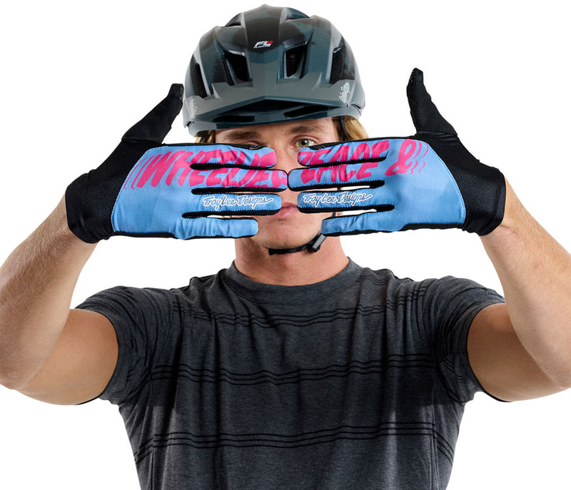 Troy Lee Designs Flowline Glove – Peace-Up Cobalt Medium