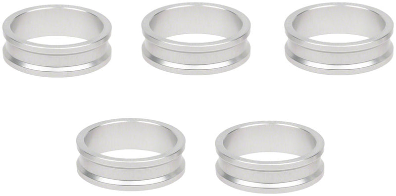 Wolf Tooth Precision Headset Stack Spacer - 10mm Raw Silver 1 pc.