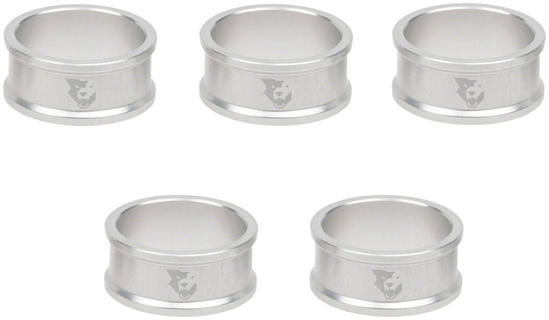 Wolf Tooth Precision Headset Stack Spacer - 15mm Raw Silver 1 pc.