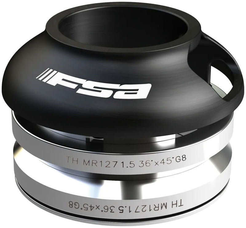 FSA NO.69/SRS Headset 1.5" Straight Steerer Includes H2055-15mm Spacer No Compression Plug – Alloy