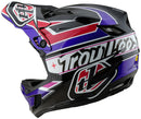 Troy Lee Designs D4 Polyacrylite Helmet – Linear Black Medium