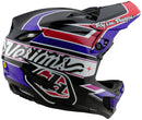 Troy Lee Designs D4 Polyacrylite Helmet – Linear Black X-Small