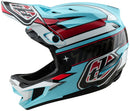 Troy Lee Designs D4 Polyacrylite Helmet – Linear Blue Medium