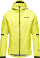 Gorewear Lupra Gore-Tex 2.0 Hooded Jacket - Black/Neon Yellow Men's Large