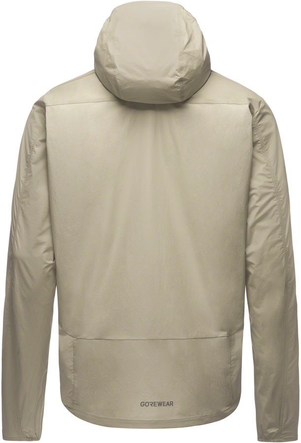Gorewear Fernflow Hooded Windbreaker - Beige Mens X-Large