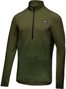 Gorewear Trail KPR Hybrid 1/2-Zip Jersey - Utility Green Men's Small