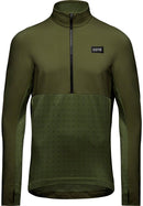 Gorewear Trail KPR Hybrid 1/2-Zip Jersey - Utility Green Men's Large