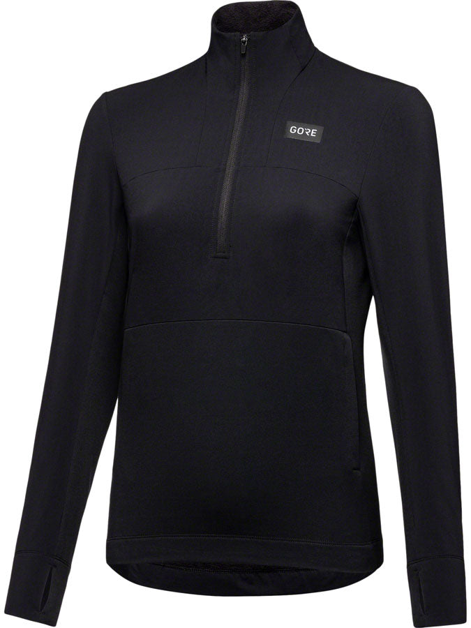Gorewear Trail KPR Hybrid 1/2-Zip Jersey - Black Womens Large