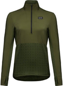 Gorewear Trail KPR Hybrid 1/2-Zip Jersey - Utility Green Women's Large