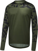 Gorewear Trail KPR Daily Long Sleeve Jersey - Utility Green/BLK Mens Small