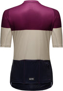 Gorewear Spirit Stripes Jersey - Purple/Beige Womens Small 4/6