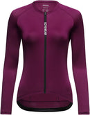 Gorewear Spinshift Long Sleeve Jersey - Purple Womens Large/12-14