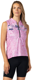 Terry Breakaway Mesh Sleeveless Jersey - Women's Pink Small