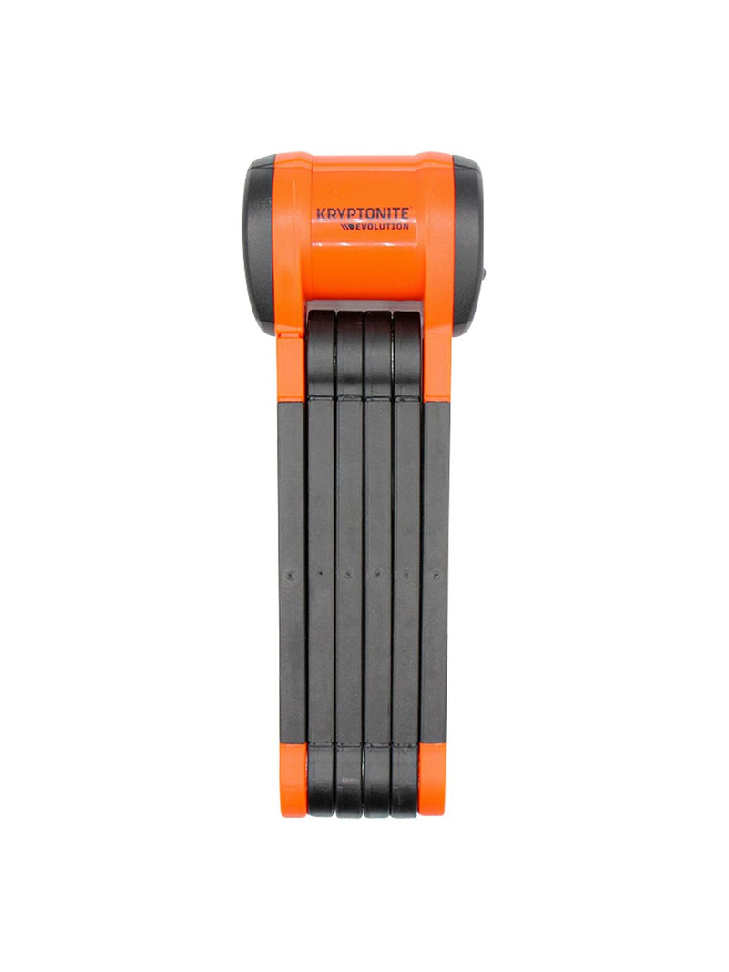 Kryptonite Evolution 790 Folding Lock - 90cm Keyed Inludes Click Tight Bracket BLK/Orange