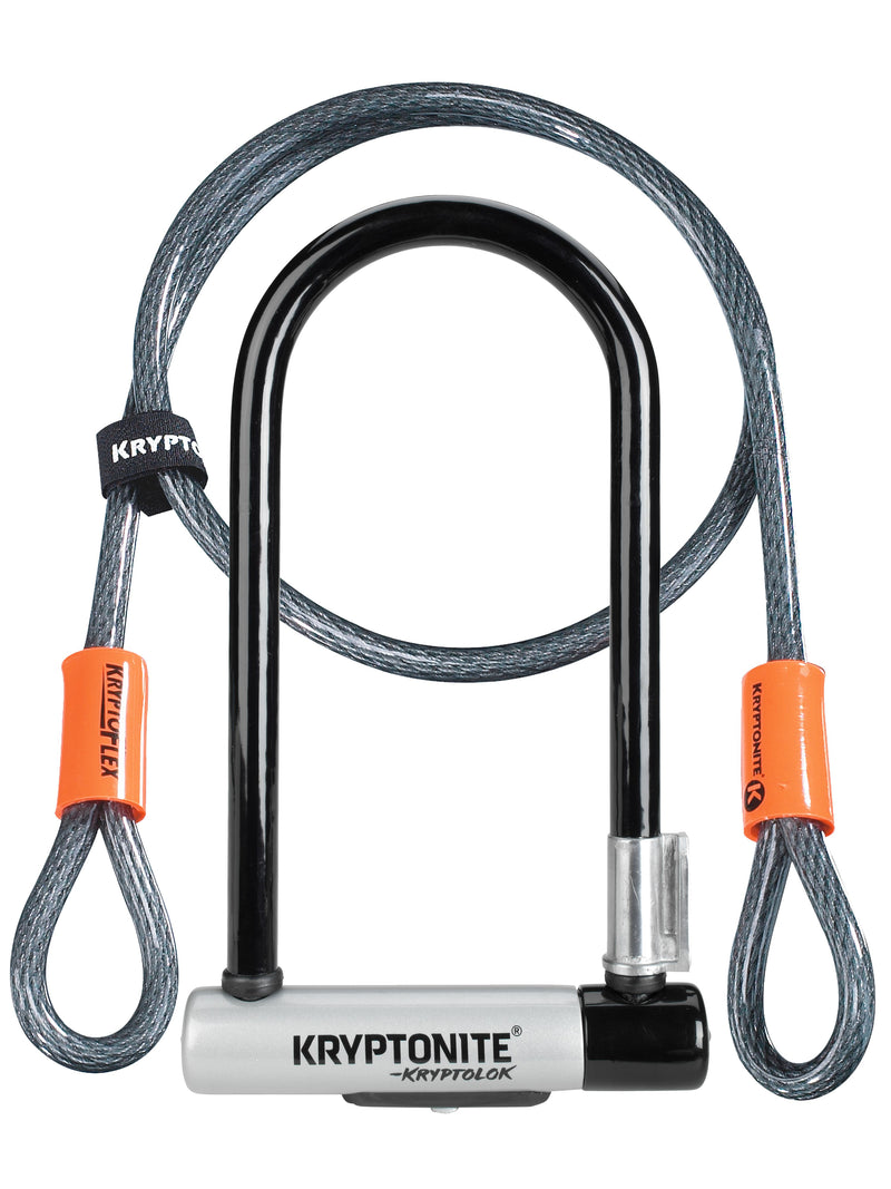 Kryptonite KryptoLok U-Lock - 4 x 9" Keyed BLK Includes 4 cable bracket