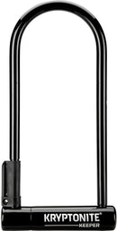 Kryptonite Keeper U-Lock - 4 x 10" Keyed Black Includes bracket
