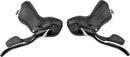 microSHIFT R10 Drop Bar Shift Lever Set - 2 x 10-Speed Shimano Compatible BLK