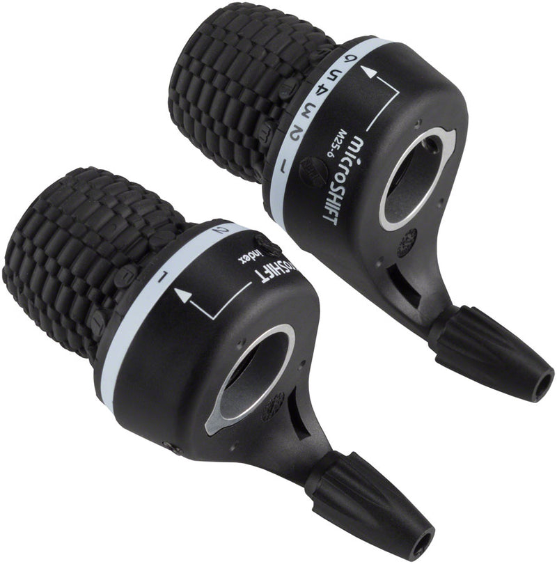 microSHIFT MS25-6 Twist Shifter Set 6-Speed Triple Shimano Compatible