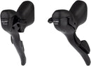 microSHIFT R7 Drop Bar Shift Lever Set - 2 x 7-Speed Shimano Compatible BLK