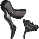 Shimano CUES ST-U6030 Shift/Brake Lever BR-U6030 Hydraulic Disc Brake Caliper - Left/Front 2x Flat Mount Caliper BLK