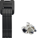 Abus Bordo 6405/85 Folding Lock: Black Plus Battery Frame 85cm