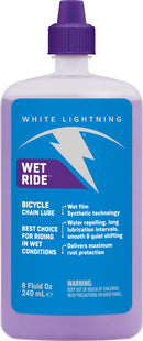White Lightning Wet Ride Bike Chain Lube - 8oz Drip