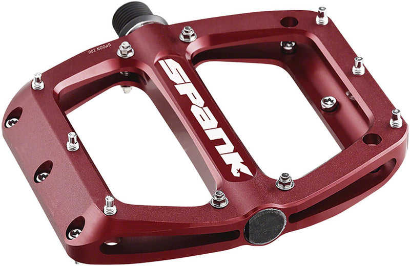 Spank Spoon 100 Pedals - Platform Aluminum 9/16" 100mm Wide Red