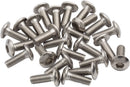 BikeFit Cleat Screws 25-Pack 12mm Universal / Look / Shimano Compatible 4mm Hex M5 X 0.8
