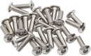 BikeFit Cleat Screws 25-Pack 18mm Universal / Look / Shimano Compatible 4mm Hex M5 X 0.8