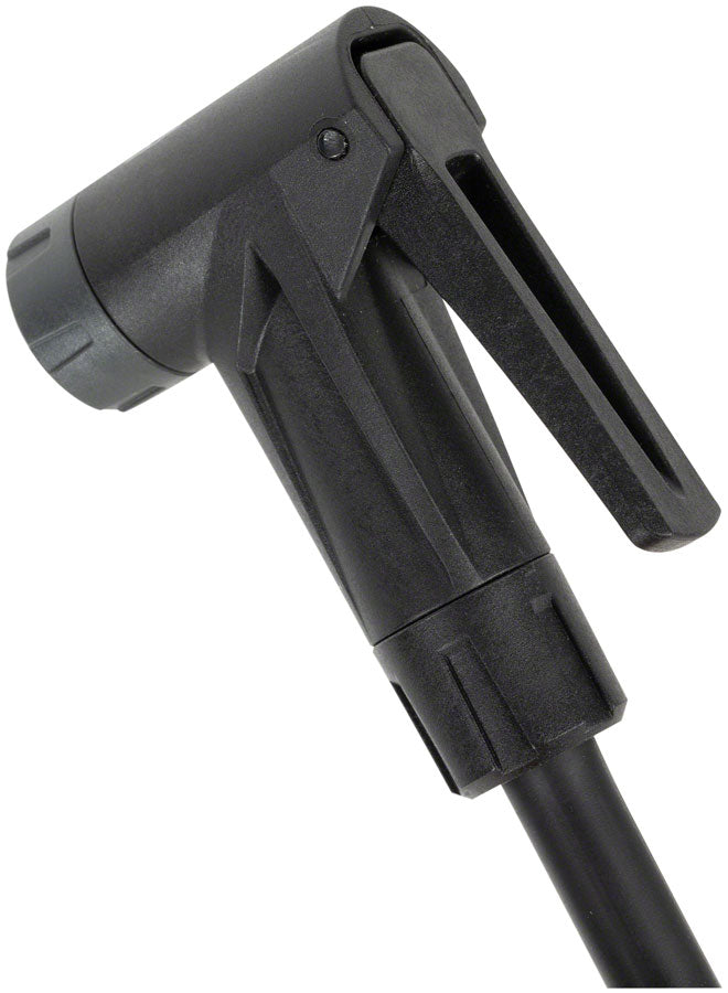 Topeak Joeblow Roadie Ex Floor Pump - Steel Barrel / Plastic Base 3.5" Base Mount Gauge 160 Psi /11 Bar Smarthead BLK/Blue