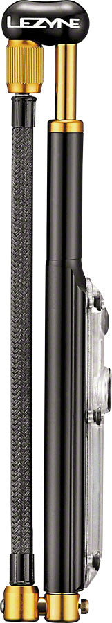 Lezyne Digital Shock Drive Pump 350 psi with zero-loss chuck head Black/Gold