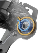 Shimano XTR RD-M9250-SGS-A Di2 Wireless Rear Derailleur - 12-Speed, Long Cage, Shadow ES, Black/Gray