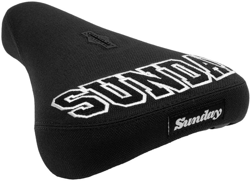 Sunday Blockhead BMX Seat - Pivotal Black/White Fat