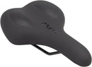 MSW Men's Saddle - Memory Foam Soft Touch Cover Steel Black
