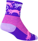 SockGuy Classic Pounce Socks - 3" Purple Large/X-Large