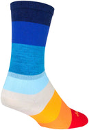 SockGuy Crew 70s Socks - 6" Blue Large/X-Large