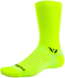 Swiftwick Aspire Crew Socks - 7" Hi-Viz Yellow Large