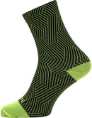 Gorewear C3 Mid Socks - 6.7" Neon Yellow/Black Mens 6-7.5