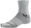 Swiftwick Aspire Four Socks - 4" Pewter Small
