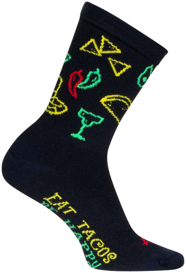 SockGuy Taco Life Crew Sock - 6" Large/X-Large