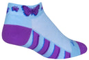 SockGuy Classic Flutterby Socks - 1" Light Blue Small/Medium
