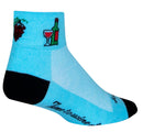 SockGuy Classic Wine Down Socks - 2" Blue Small/Medium