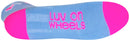 SockGuy Classic Wheel Luv Socks - 2" Blue Small/Medium
