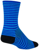 SockGuy SGX Royal Stripes Socks - 6" Royal Large/X-Large
